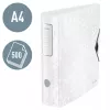 Leitz Αρχειοθήκη Active PP WOW A4/80mm, A4, δακτύλιος D, αρχειοθέτηση, Polyfoam, λευκό, 500 φύλλα