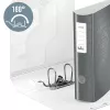 Leitz Αρχειοθήκη Active PP WOW A4/80mm, A4, δακτύλιος D, αρχειοθέτηση, Polyfoam, λευκό, 500 φύλλα