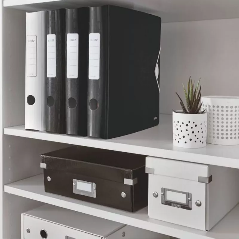 Leitz Αρχειοθήκη Active PP WOW A4/65mm, A4, Polyfoam, μαύρο, 350 φύλλα, 80 g/m², 6,5 cm