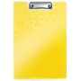 Leitz Πινακίδα με κλιπ με κάλυμμα WOW, A4, Polyfoam, κίτρινο, 75 φύλλα, 1 θήκη, 230 mm