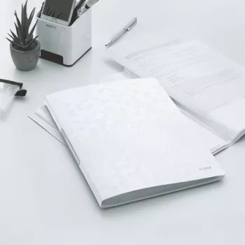 Leitz Βιβλίο παρουσίασης WOW PP 40 θήκες, λευκό, πολυπροπυλένιο (PP), 40 θήκες, A4, 231 mm, 16 mm
