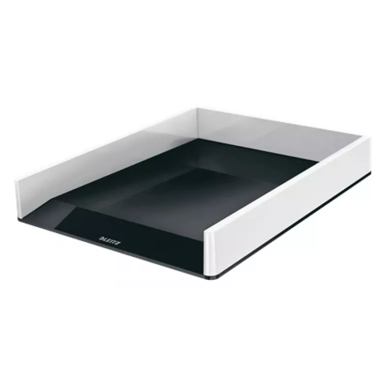 Leitz Θήκη εγγράφων WOW Dual Colour, πλαστικό, μαύρο, λευκό, A4, A4, 267 mm, 336 mm