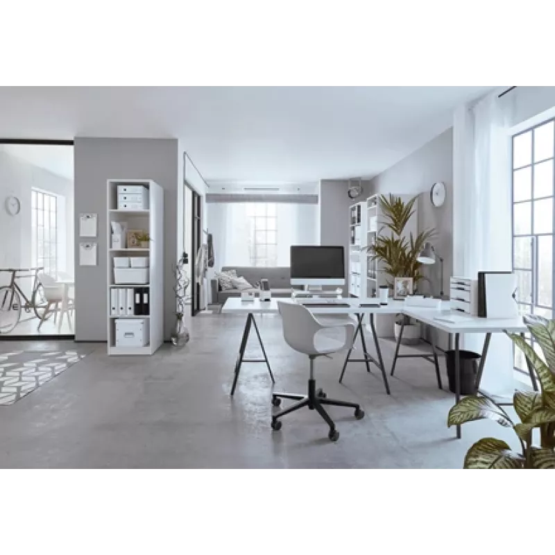 Leitz Θήκη εγγράφων WOW Dual Colour, πλαστικό, μαύρο, λευκό, A4, A4, 267 mm, 336 mm