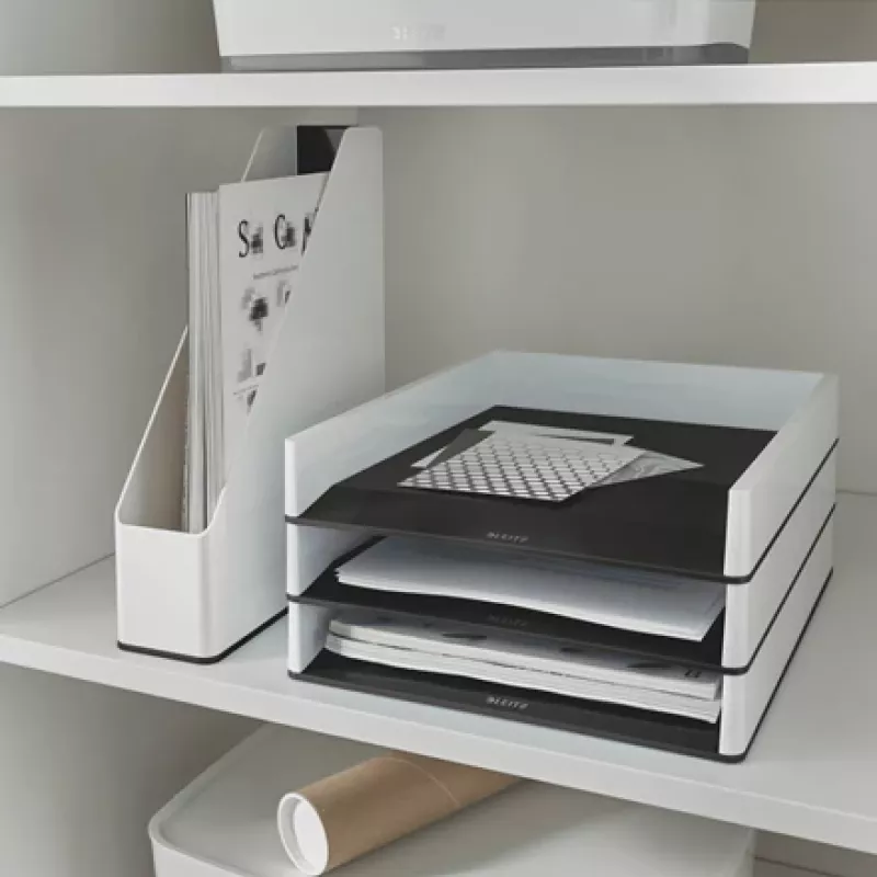 Leitz WOW Dual Colour Θήκη περιοδικών, A4, μαύρο/λευκό