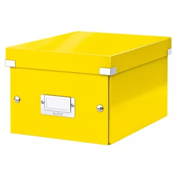 Leitz Click & Store WOW Μικρή θήκη αποθήκευσης, θήκη αποθήκευσης, κίτρινο, ορθογώνιο, χαρτόνι, μονόχρωμο, εσωτερικός χώρος