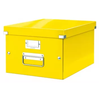 Leitz Click & Store WOW Μεσαία θήκη αποθήκευσης, κίτρινο, χαρτόνι, 281 mm, 370 mm, 200 mm, 900 g