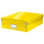 Leitz Click & Store WOW Medium Organiser Box, θήκη αποθήκευσης, κίτρινο, ορθογώνιο, χαρτόνι, μονόχρωμο, εσωτερικός χώρος