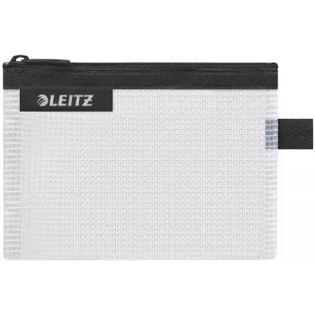 Leitz Travel Pouch αδιάβροχη WOW Small, unisex, τσάντα αξεσουάρ, μικρή, φερμουάρ, αδιάβροχη, μαύρη