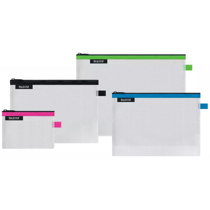 Leitz Travel Pouch αδιάβροχη WOW Medium, unisex, τσάντα αξεσουάρ, Medium, φερμουάρ, αδιάβροχη, μπλε