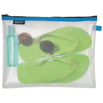 Leitz Τσάντα ταξιδιού αδιάβροχη WOW Large, unisex, τσάντα αξεσουάρ, μεγάλη, φερμουάρ, αδιάβροχη, μπλε
