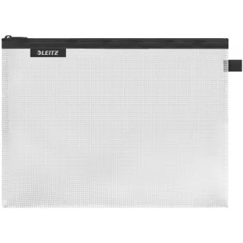 Leitz Travel Pouch αδιάβροχη WOW Large, unisex, τσάντα αξεσουάρ, μεγάλη, φερμουάρ, αδιάβροχη, μαύρη