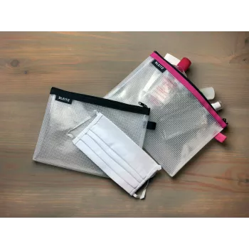 Leitz Travel Pouch Καλλυντικών αδιάβροχη WOW, unisex, τσάντα αξεσουάρ, One Size, φερμουάρ, αδιάβροχη, ροζ