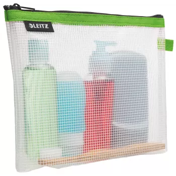 Leitz Travel Pouch Καλλυντικών αδιάβροχη WOW, unisex, τσάντα αξεσουάρ, ένα μέγεθος, φερμουάρ, αδιάβροχη, πράσινη