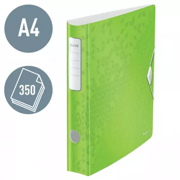 Leitz Hebelordner Active PP WOW A4/65 mm, A4, δακτύλιος D, αποθήκευση, Polyfoam, πράσινο, 350 φύλλα