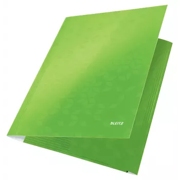 Leitz 3-Flap Folder WOW Card/POB A4, φάκελος Manila, A4, πολυπροπυλένιο (PP), πράσινο, 250 φύλλα, 80 g/m²