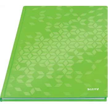 Leitz Notebook WOW A4 καρό με σκληρό εξώφυλλο 90 g/m², 80 φύλλα, μοτίβο, πράσινο, A4, 80 φύλλα, 80 g/m², καρό χαρτί