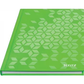 Leitz WOW Notizbuch A5 καρό με σκληρό εξώφυλλο, μοτίβο, πράσινο, A5, 80 φύλλα, 80 g/m², καρό