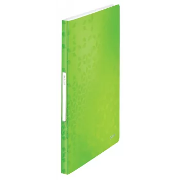 Leitz Display-Buch WOW PP 40 θήκες, πράσινο, πολυπροπυλένιο (PP), 40 θήκες, 40 φύλλα, κατακόρυφο, A4