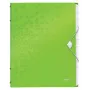 Leitz WOW PP Trennblätter-Buch, 12 θήκες, A4, πολυπροπυλένιο (PP), πράσινο, 200 φύλλα, 80 g/m², 265 mm
