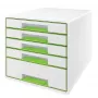 Leitz WOW Cube συρτάρι 5 συρταριών, 5 συρτάρια, πλαστικό, 270 mm, 287 mm, 363 mm, 3,59 kg