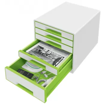 Leitz WOW Cube συρτάρι 5 συρταριών, 5 συρτάρια, πλαστικό, 270 mm, 287 mm, 363 mm, 3,59 kg