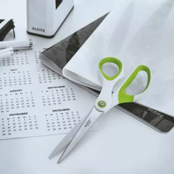 Leitz WOW Titanium Büroschere 205 mm, ενήλικες, ευθεία κοπή, μεμονωμένο, πράσινο, λευκό, ανοξείδωτο ατσάλι, ψαλίδι γραφείου