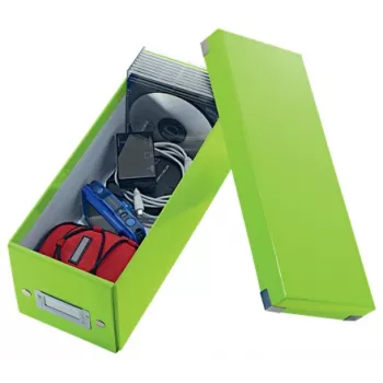 Leitz Click & Store WOW CD-Aufbewahrungsbox, πράσινο, χαρτόνι, 143 mm, 352 mm, 136 mm, 440 g
