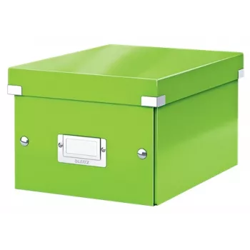 Leitz Click & Store WOW Kleine Aufbewahrungsbox, κουτί αποθήκευσης, πράσινο, ορθογώνιο, χαρτόνι, μονόχρωμο, εσωτερικός χώρος