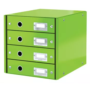 Leitz Click & Store WOW συρτάρι (4 συρτάρια), πράσινο, χαρτόνι, 286 mm, 356 mm, 282 mm
