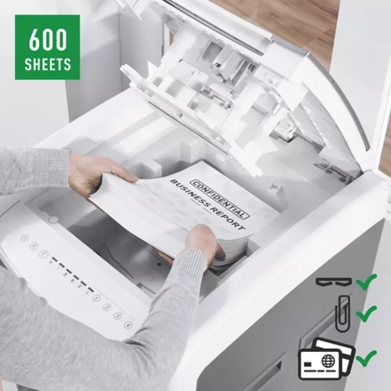 Leitz IQ Autofeed Office Pro 600 αυτόματος καταστροφέας εγγράφων P4