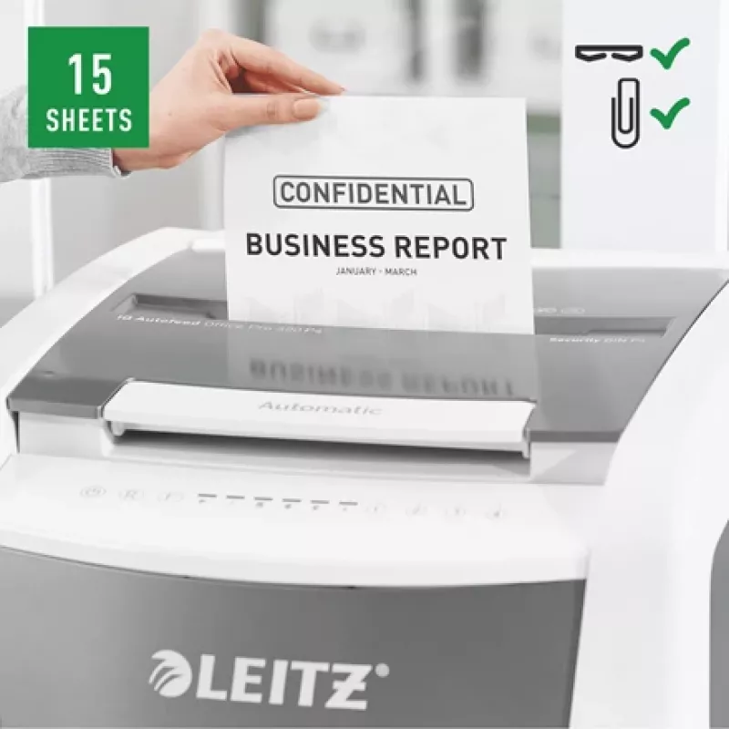 Leitz IQ Autofeed Office Pro 600 αυτόματος καταστροφέας εγγράφων P4