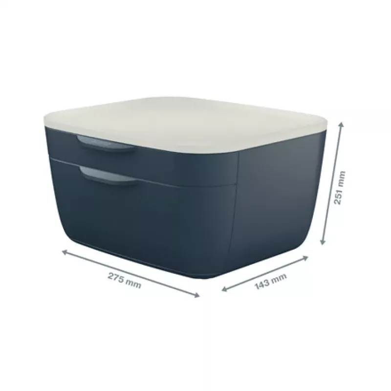 Leitz Cosy συρτάρι 53570089, 2 συρτάρια, γκρι/ανοιχτό γκρι, A4