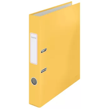 Leitz 180° Cosy Ordner Soft Touch 50mm, A4, χαρτόνι, κίτρινο, ανάγλυφη επιφάνεια, 350 φύλλα, 80 g/m²