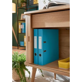 Leitz 180° Cosy Αρχειοθήκη με μοχλό Soft Touch 50mm, A4, χαρτόνι, μπλε, ανάγλυφη επιφάνεια, 350 φύλλα, 80 g/m²
