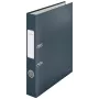 Leitz 180° Cosy Κλασέρ με δακτυλίους Soft Touch 50 mm, A4, χαρτόνι, μαύρο, ανάγλυφη επιφάνεια, 350 φύλλα, 80 g/m²