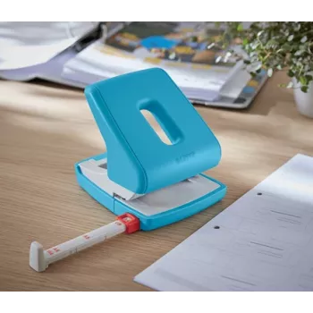 Leitz Cosy Διατρητικό 2 οπών 30 φύλλων, 30 φύλλα, μπλε, πλαστικό, 8 cm, 5,5 mm, A4