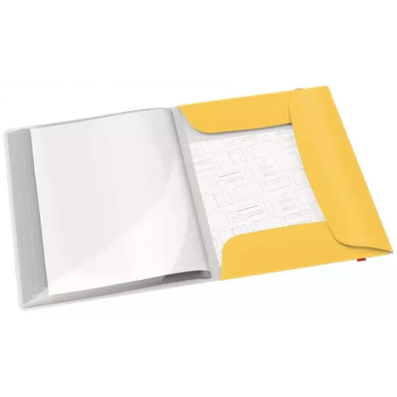 Leitz Cosy Mobile Display Book Plus, κίτρινο, πολυπροπυλένιο (PP), 20 θήκες, κατακόρυφο, A4, 231 mm