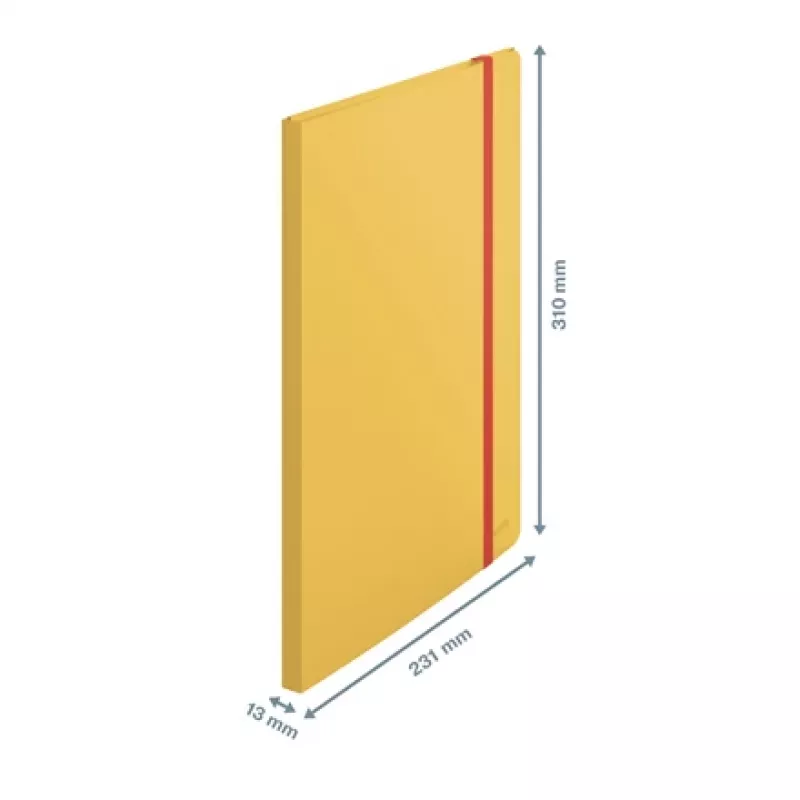 Leitz Cosy Mobile Display Book Plus, κίτρινο, πολυπροπυλένιο (PP), 20 θήκες, κατακόρυφο, A4, 231 mm
