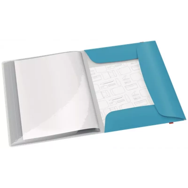 Leitz Cosy Mobile Display Book Plus, μπλε, πολυπροπυλένιο (PP), 20 θήκες, κατακόρυφο, A4, 231 mm