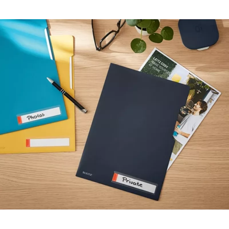 Leitz Cosy Privacy Folder, συμβατικός φάκελος αρχείου, A4, πολυπροπυλένιο (PP), μαύρο, ματ, κατακόρυφο