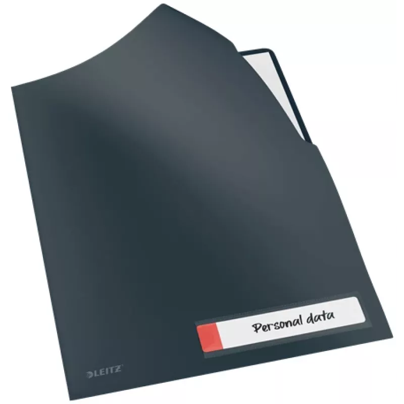 Leitz Cosy Privacy Folder, συμβατικός φάκελος αρχείου, A4, πολυπροπυλένιο (PP), μαύρο, ματ, κατακόρυφο