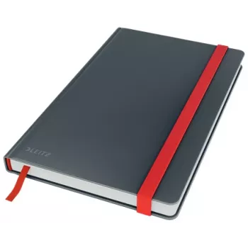 Leitz Cosy Σημειωματάριο Soft Touch καρό με σκληρό εξώφυλλο, μονόχρωμο, μαύρο, A5, 80 φύλλα, ματ, 100 g/m²