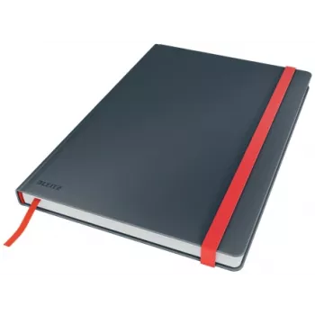 Leitz Cosy Σημειωματάριο Soft Touch καρό με σκληρό εξώφυλλο, μονόχρωμο, μαύρο, B5, 80 φύλλα, ματ, 100 g/m²