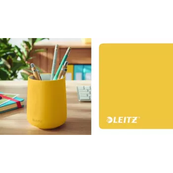 Leitz Cosy Ποτηράκι μολυβιών, κίτρινο, κεραμικό, αγόρι/κορίτσι, 8,7 cm, 105 mm, 240 g