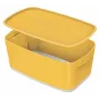 Leitz MyBox Cosy Small με καπάκι, κουτί αποθήκευσης, κουτί αποθήκευσης, κίτρινο, ορθογώνιο, πλαστικό, μονόχρωμο, κίτρινο