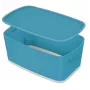 Leitz MyBox Cosy Small με καπάκι, κουτί αποθήκευσης, κουτί αποθήκευσης, μπλε, ορθογώνιο, πλαστικό, μονόχρωμο, εσωτερικός χώρος
