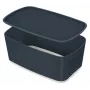 Leitz MyBox Cosy Small με καπάκι, κουτί αποθήκευσης, κουτί αποθήκευσης, γκρι, ορθογώνιο, πλαστικό, μονόχρωμο, εσωτερικός χώρος
