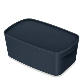 Leitz MyBox Cosy Small με καπάκι, κουτί αποθήκευσης, κουτί αποθήκευσης, γκρι, ορθογώνιο, πλαστικό, μονόχρωμο, εσωτερικός χώρος