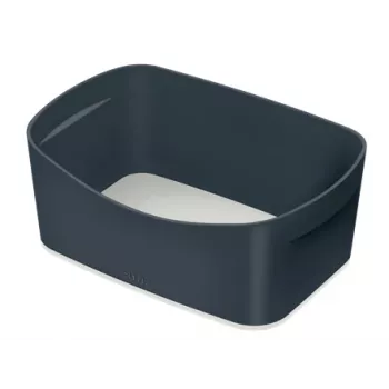 Leitz MyBox Cosy Λεκάνη αποθήκευσης, κουτί αποθήκευσης, γκρι, ορθογώνιο, πλαστικό, μονόχρωμο, εσωτερικός χώρος