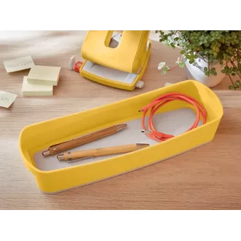 Leitz MyBox Cosy Επιμήκης δίσκος οργάνωσης, αποθήκευση, κουτί αποθήκευσης, κίτρινο, ορθογώνιο, πλαστικό, μονόχρωμο, 307 mm